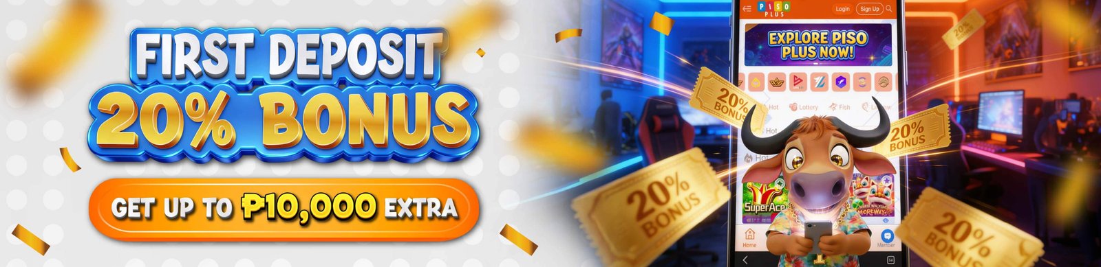 FIRST TIEM DEPOSIT BONUS BANNER